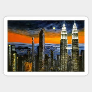 Malaysia Petronas Twin Towers Sticker